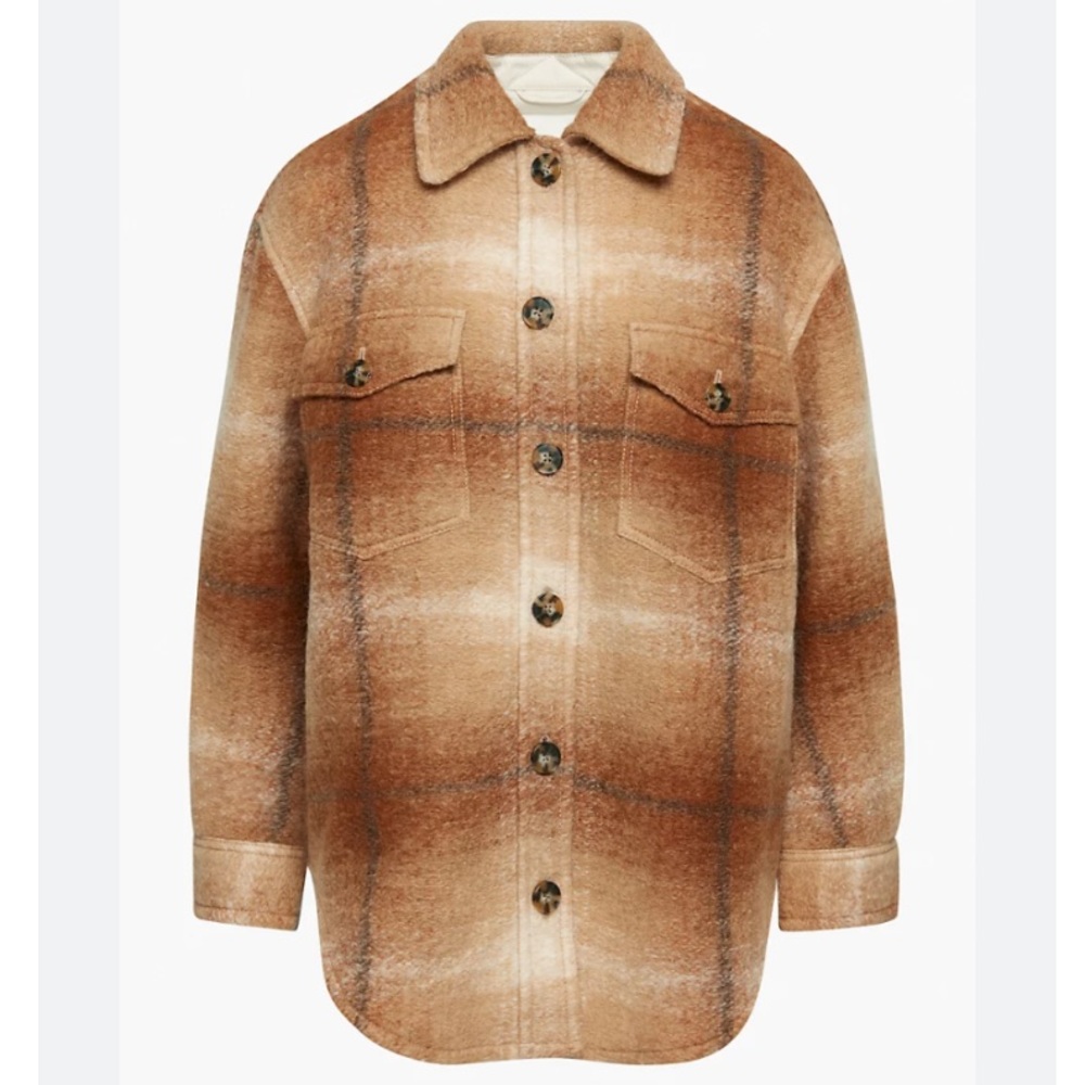 New Wilfred Free The Ganna Shirt Jacket Size XL COLOUR Elaine WLDWD BROWN⭐️⭐️⭐️ - Picture 17 of 17